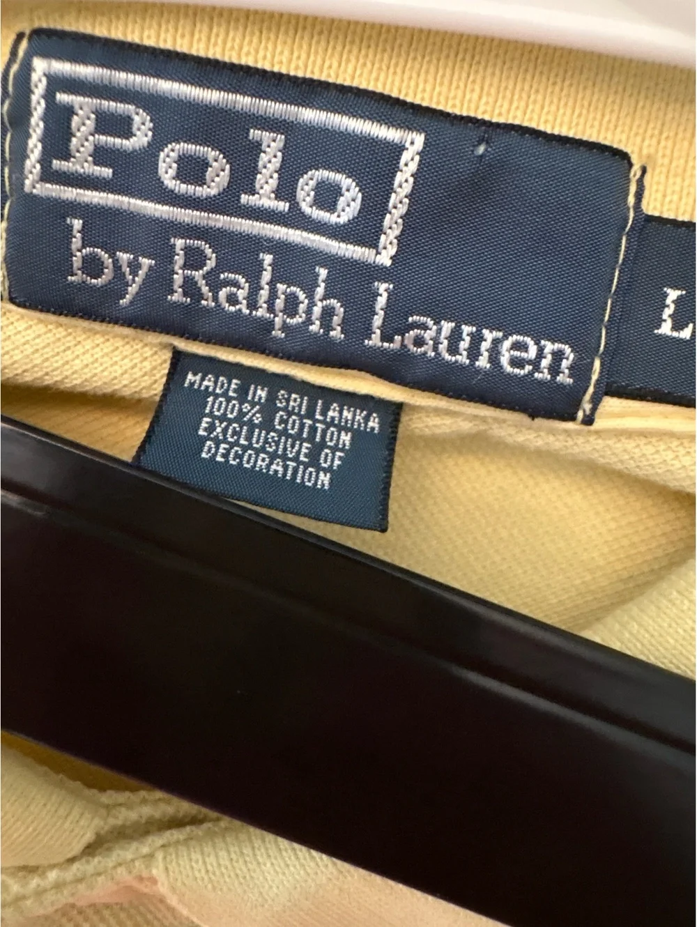 Ralph Lauren Butter Yellow Polo L